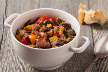 Ratatouille, classic French stew of summer vegetables