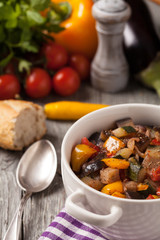 Ratatouille, classic French stew of summer vegetables