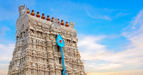 Fototapeta na wymiar Hindu God Murugan Temple in India