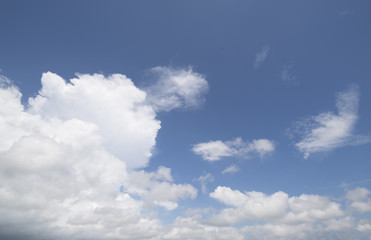 Obraz premium Blue sky with clouds