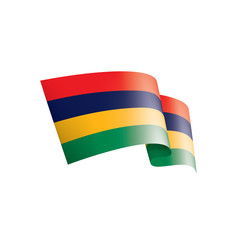 Mauritius flag, vector illustration on a white background