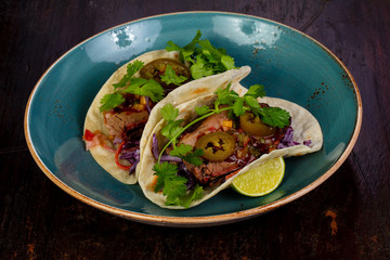 Tacos with meat