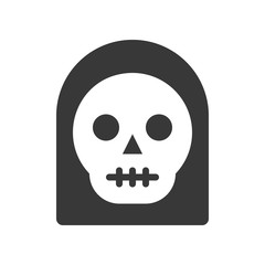 angel of death under black hood, halloween character