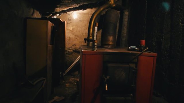 Spooky basement from another time.
