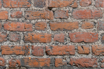 Background of old brick wall pattern texture.