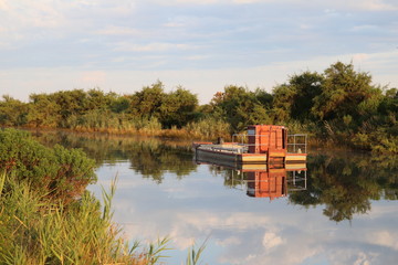 Obraz premium Bateau ostréicole du bassin d'arcachon