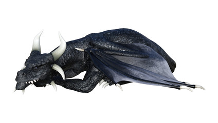 Fototapeta premium 3D Fantasy Fantasy Dragon na białym tle