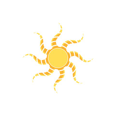 Abstract sun icon, logo vector design element