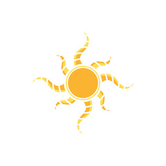 Abstract sun icon, logo vector design element