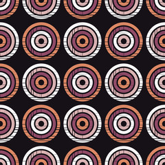 Polka dot seamless pattern. Geometric background. Dots, circles and buttons. Тextile rapport.