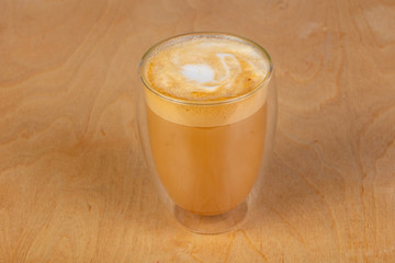 Coffee cappuccino in the glass