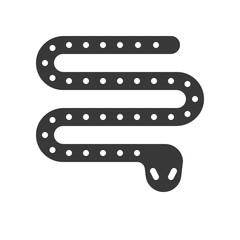 poisonous snake, Halloween character icon set, glyph design