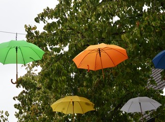 Obraz na płótnie Canvas bunte Regenschirme , Hintergrund