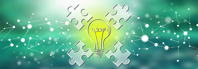 Concept of teamwork idea