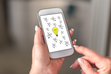 Best idea concept on a smartphone