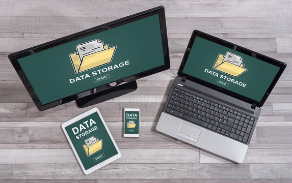 Data storage concept on different devices