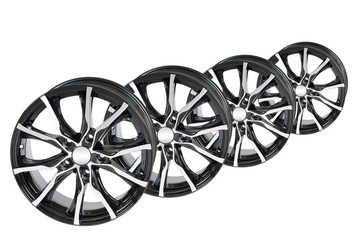 Car wheel Rim isolated on white.