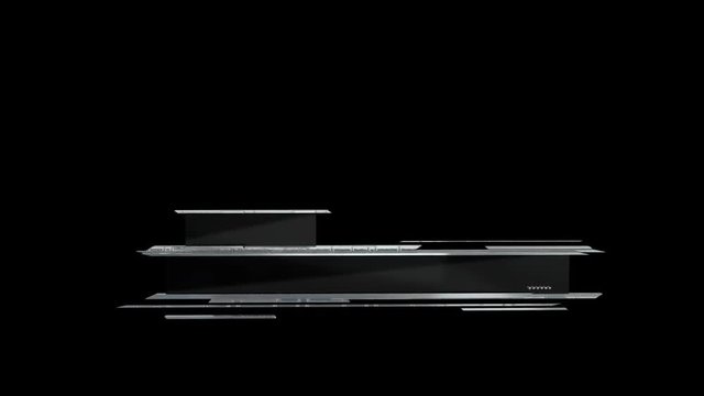 Mechanic-style low-end 3d animation One-tier height