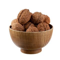 Walnuts kernels isolated on a white background