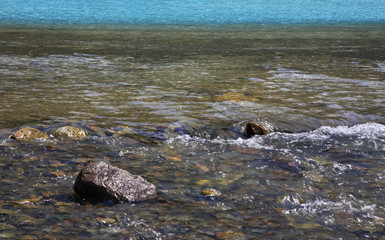 Lake Issyk. Kazakhstan