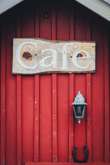 old cafe sign