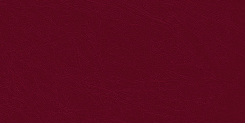 Colored  skin texture, natural or faux maroon leather background, closeup.