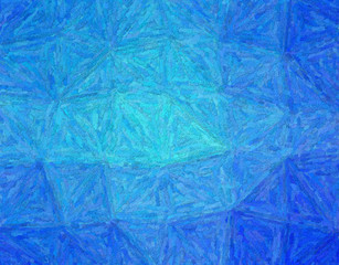 Good abstract illustration of blue Textured Impasto paint. Good background for your needs.