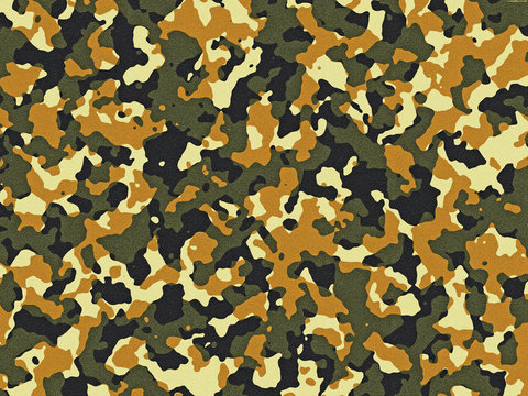 Green And Orange Camouflage