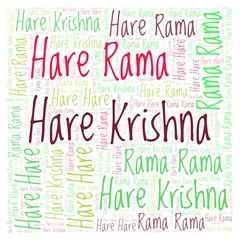 Hare Krishna word cloud.