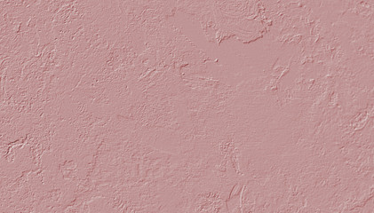 Computer 3D texture of pink plastered wall.