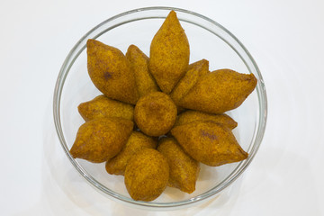 icli kofte / Boiled kibbeh / Quibe / stuffed meatball falafel.