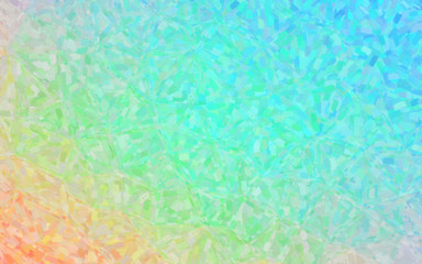 Orange, green and blue Impressionist Oil Painting background illustration.