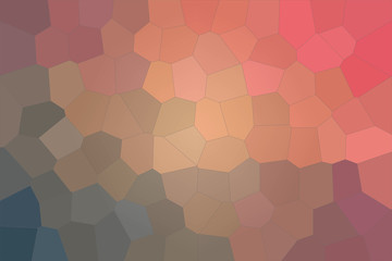 Fototapeta na wymiar Red, yellow and brown colorful Big Hexagon background illustration.