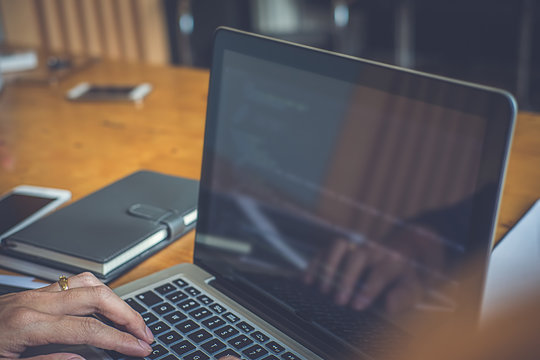 Programmer working in a software development and coding technologies. Website design.Technology concept.