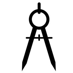 divider icon on white background. flat style. divider icon for your web site, logo, app, UI. compassed symbol. flat style. compass icon simple education sign. © theerakit