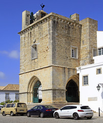 Fototapeta na wymiar view of the old town of city Faro