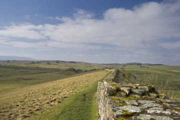 Hadrian's Wall at Cawfields, Northumberland