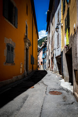 Fototapeta na wymiar Small alley in village