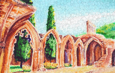 bellapais abbey northern Cyprus art