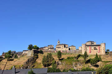 Fototapeta na wymiar view of Puebla de Sanabria, Zamora province, Castilla-Leon, Spain