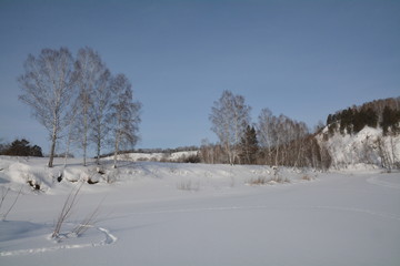 snowmobile in siberia