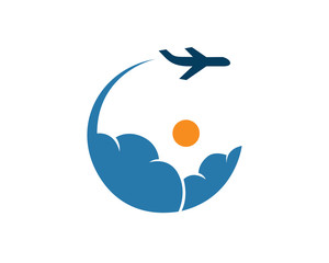 Flying Plane Through Clouds