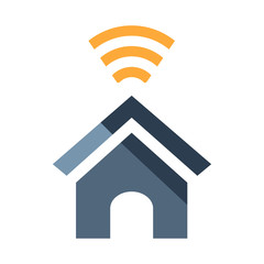 Smart home flat illustration