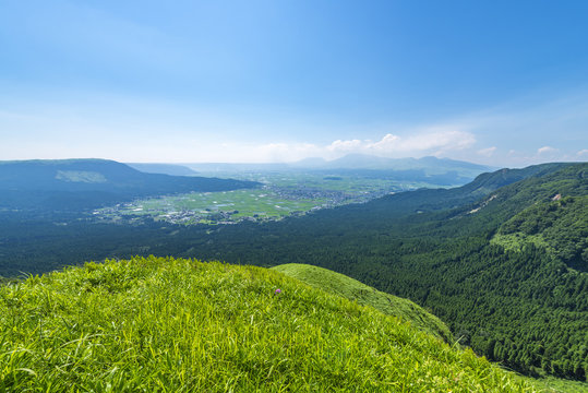 阿蘇外輪山からの眺望