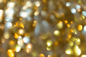 Golden bokeh