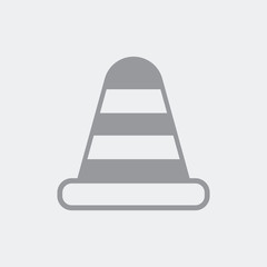 Work in progress button. Flat, clean, minimal and isolated vector illustration with minimal and modern design.