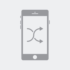 Shuffle playlist on smartphone