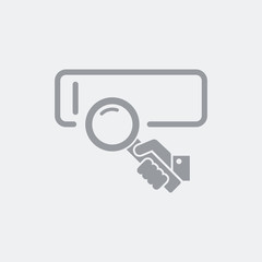 Search box concept icon
