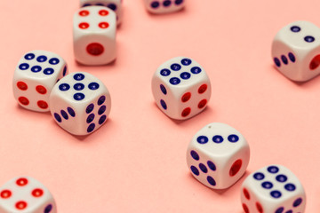 risk concept - playing dice