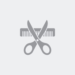 Hairdresser symbol concept icon